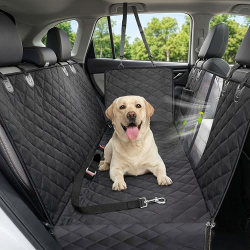 Victoper Dog Car Seat Cover Heavy Dute 100% Waterproof Scratch Resistant Black New