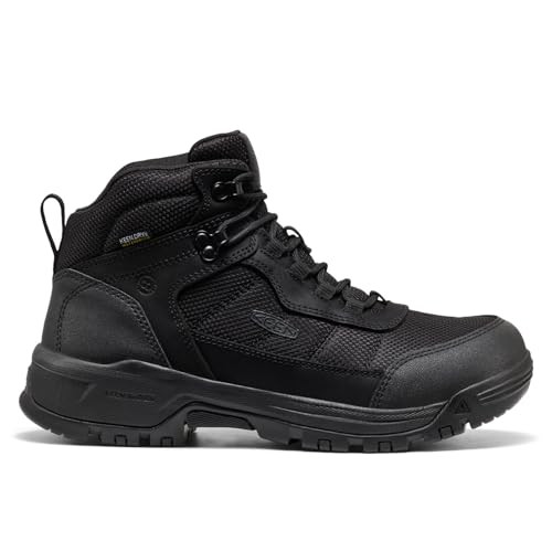 1031459D KEEN Utility Men's Skokie Waterproof Work Boots Soft Toe Black 8