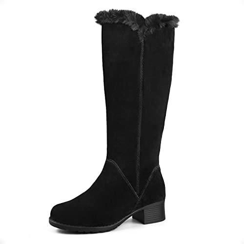 Comfy Moda Women's Tall Boots, Waterproof Winter Boots Manhattan Black Size 9 New