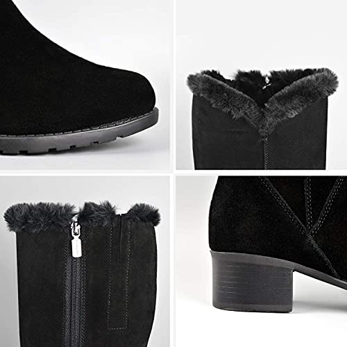 Comfy Moda Women's Tall Boots, Waterproof Winter Boots Manhattan Black Size 9 New