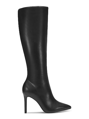 INC Womens Black Cushioned Goring Rajel Pointed Toe Stiletto Zip-Up Dress Boots New