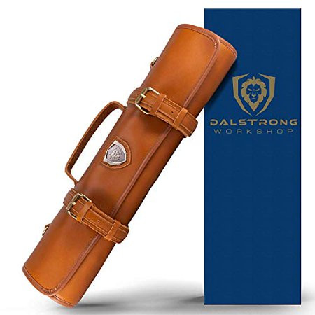 Dalstrong Vagabond Knife Roll Bag Full Top Grain Brazilian Leather 16 Slots -New New