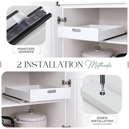 Pull-out Home Organizers Cabinet Slide Out Shelves B0D4KP7F6C - Black New