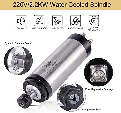 MYSWEETY CNC Spindle Motor Kits 2.2KW Water Cooled Spindle Motor B01MXLXRTYNEW New
