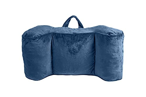 M.B. Leaf Bed Rest Reading Pillow Support Chair Fiber (B0984J9916, Blue/Medium) New