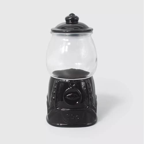 4pc Black Bubble Gum Glass Canisters - Bullseye's Playground B09CT4Y4Z2 New