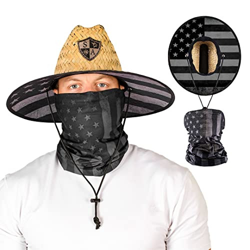 S A Company Summer Straw Hats Mens Sun Hat Straw Beach Hat for UV Sun Protection New