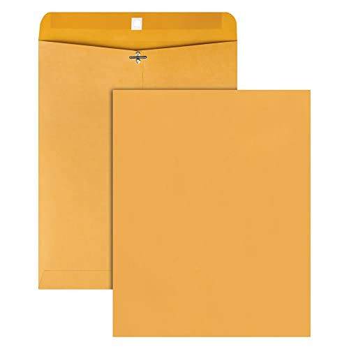 Office Depot Brand Clasp Envelopes 11 1/2x14 1/2 Brown 100 Count New