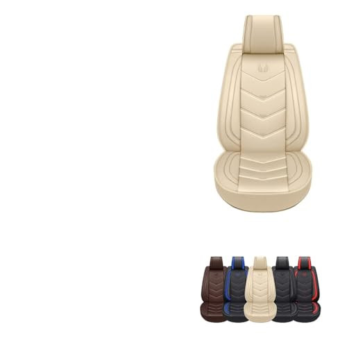 OASIS AUTO Seat Covers Accessories Full Set Premium Nappa Leather (OS-003 Tan) New