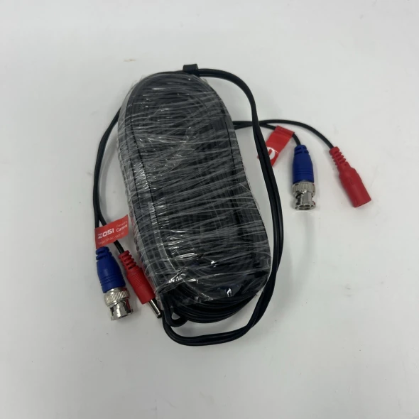 ZOSI 60 FEET ALL-IN-ONE VIDEO POWER CABLE MODEL: SP-XC-1803-TVI - BLACK