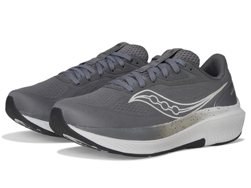 S21044 SAUCONY MEN ECHELON 10 SNEAKER CARBON/BLACK SIZE MEN 7.5