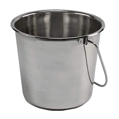 Grip Stainless Steel Bucket 4 Gallon B07P6DNKCG - Silver New