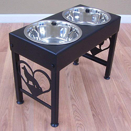 Elevated Dog Feeder Stand Gourmet Dog Treats 16" Tall Made in USA