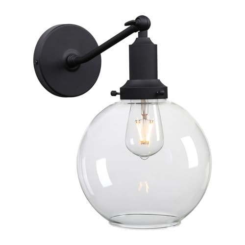 PERMO Industrial Vintage Slope Pole Wall Mount Vintage Light - Black New