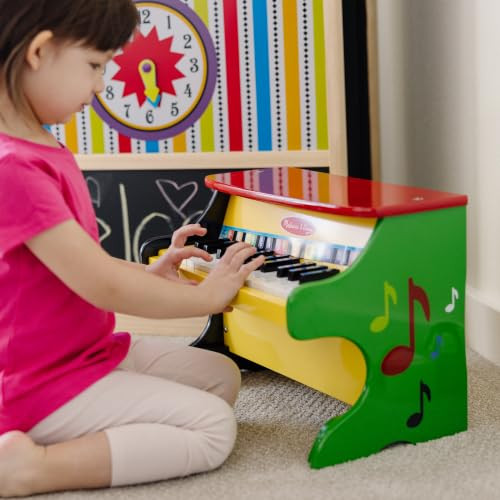 MELISSA & DOUG LEARN-TO-PLAY WOODEN MINI PIANO TOY 25 KEYS 1314 - Sky Blue