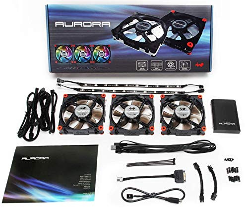 In-Win Accessory AURORA FAN KIT BLACK Retail - LAASI98547 New