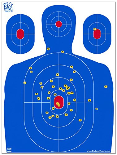 Big Dawg Targets - 18 X 24 Inch Blue Silhouette Reactive Splatter - 25 Pack New