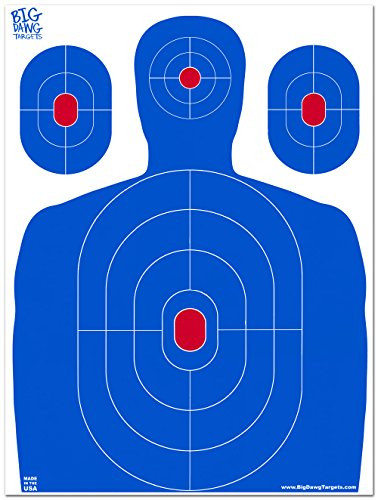 Big Dawg Targets - 18 X 24 Inch Blue Silhouette Reactive Splatter - 25 Pack New
