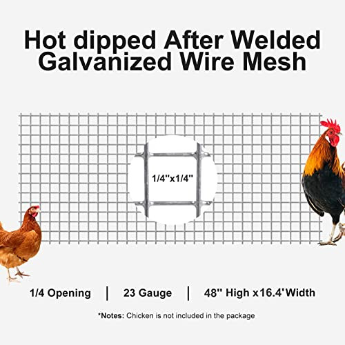 Garden Tailor Hardware Cloth Galvanized Wire Fencing 48in x 16.4ft 1.22 x 5m New