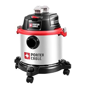 PORTER-CABLE 5 Gallon Wet Dry Vacuum, 4 Peak HP, Blower,PCC795B - White/Black New