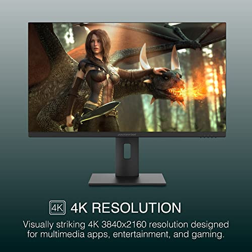 Packard Bell 28 Inch Gaming Monitor 4K UHD 2160p 144Hz 1 Year Warranty - Black