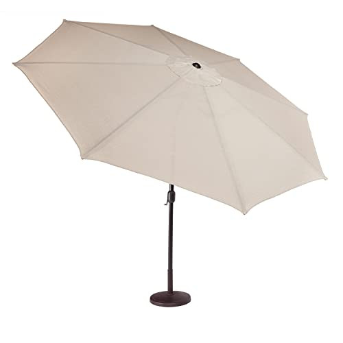 Gale Pacific 90percent UV Block Adjustable Tilt Umbrella 10' Round Smoke New