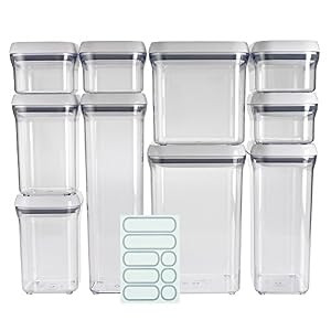 OXO Good Grips 10-Piece Airtight Food Storage 0.7841/0.5593L B075XYX27L -NEW New
