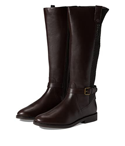 B0B93HCMPW 6 B Cole Haan Cape Stretch Tall Boot Chocolate Leather New
