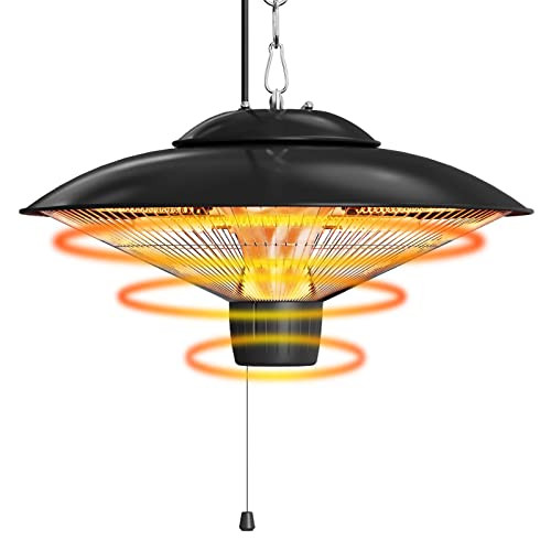 Lovinouse Electric Hanging Patio 1500W Adjustable Modes Waterproof - Silver New