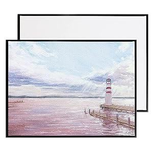 Podronale 30x30" Floater Frame with Blank Canvas 9/10" Thickness Canvas - 2 Pack New
