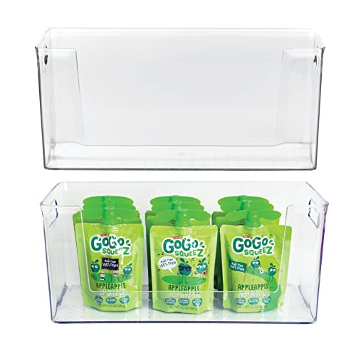 bHome Kitchen Organization Clear Plastic Storage Bins Pantry Organization New