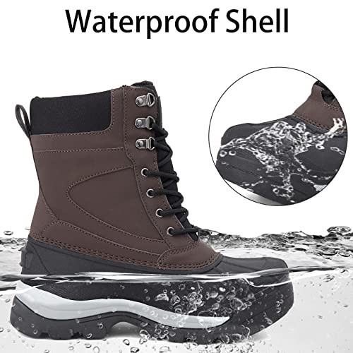 Mishansha Men Winter Boot Waterproof Cold Weather Snow Ankle Boot - SIZE 11 New
