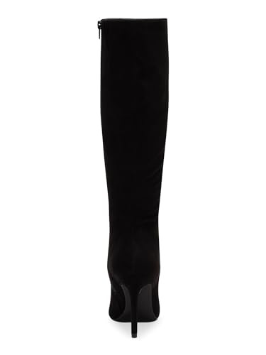 B0CGT86HTF-NEW INC Womens Rajel Faux Suede Tall Knee-High Boots Black 10.5 New