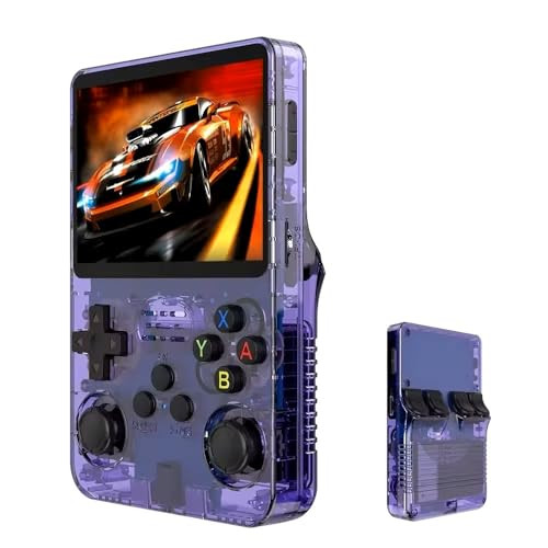 GENERIC HANDHELD RETRO GAME CONSOLE WITH 21,000+ GAMES R36S - PURPLE