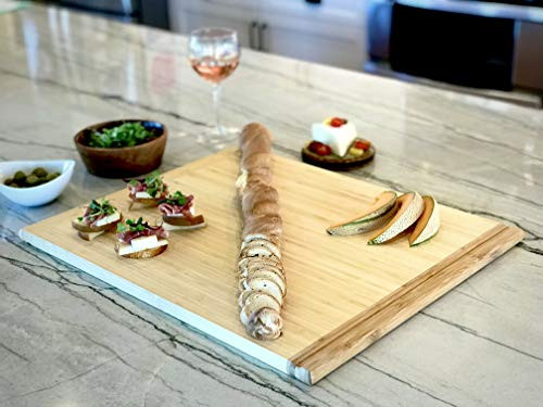 Pureboo Premium Bamboo Pull-out Cutting Board 15.75"W x 22"D x 3/4"H New