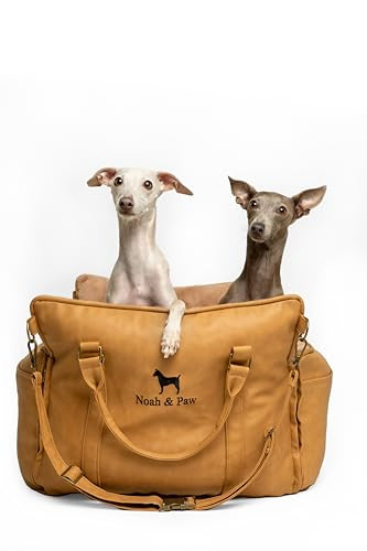 NOAH AND PAW NOAH & PAW DOG CAR SEAT FOR SMALL DOGS & CATS UNDER 25LB - CAMEL New