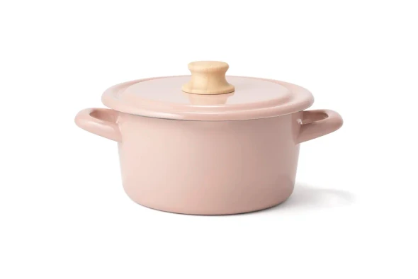 FUJIHORO COTTON SERIES ASH PINK 2.4 QT CASSEROLE - ASH PINK New