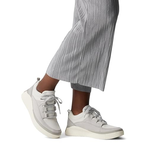 2088221009 SOREL WOMEN'S OUT N ABOUT LV LOW WATERPROOF MOONSTONE/SEA SALT SIZE 7