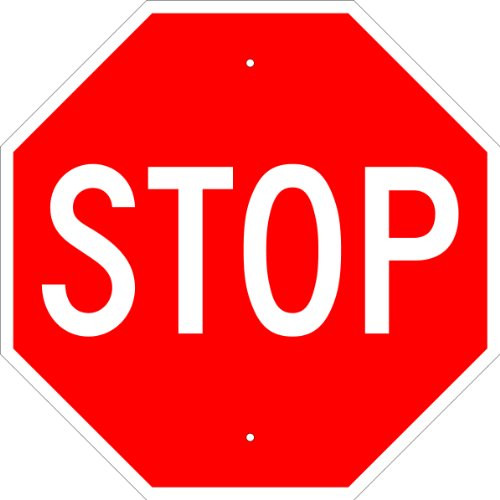 Highway Traffic Supply Stop Sign Road Street Sign Controls Traffic 18" x 18" New