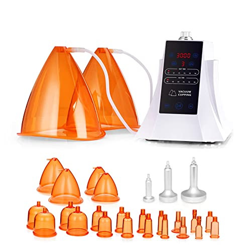 UNOSETION BBL Vacuum Therapy Machine L-Size Cups Vacuum Cupping 24 Orange Cups