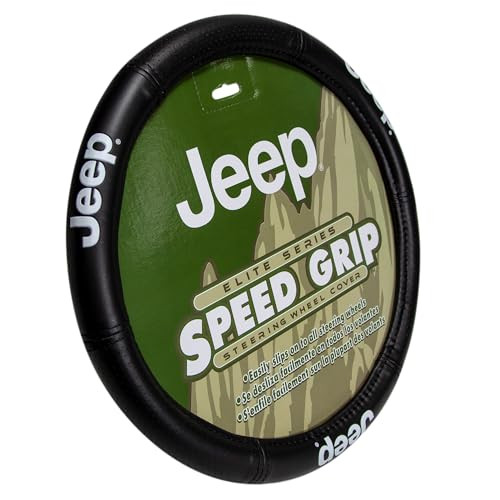 Plasticolor 006729R01 Elite Series Steering Wheel Cover compatable with Jeep New