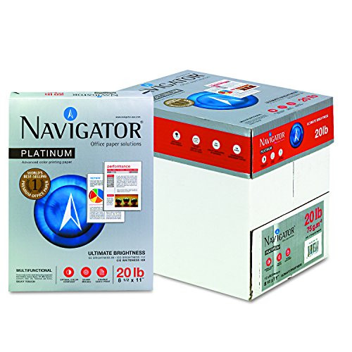 Navigator NPL11205R Platinum Paper, 99 Brightness, 20lb, 8-1/2 x 11, White New