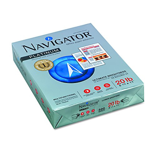 Navigator NPL11205R Platinum Paper, 99 Brightness, 20lb, 8-1/2 x 11, White New
