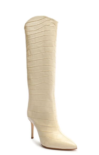 MARYANA BOOT BY SCHUTZ - SIZE: WOMEN 6 - EGGSHELL
