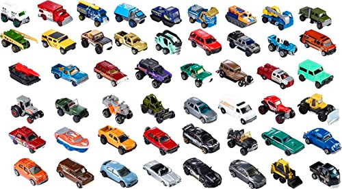 Matchbox Cars 50-Pack Toy Cars Construction or Garbage Trucks, Styles Vary New