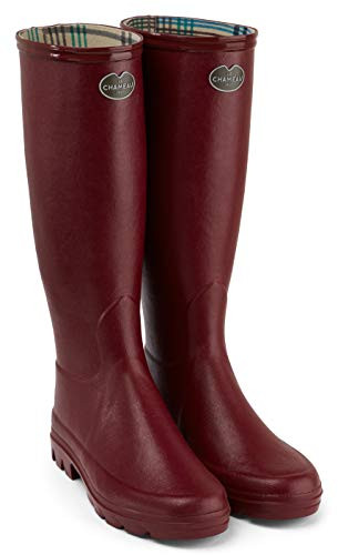 LE CHAMEAU 1927 Women's Iris Jersey Lined Boot Rouge US 7.5 - Red New