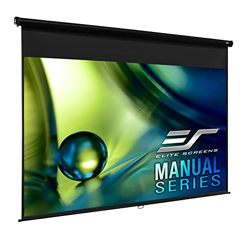 Elite Screens Manual Series 94" 16:10 Pull Down Projector Screen M94UWX - Black New