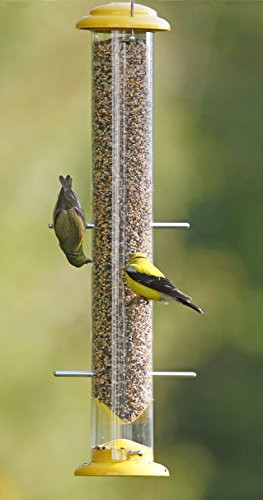 Stokes Select 38169 Topsy Turvy Finch Bird Feeder Eight Perches - Yellow New