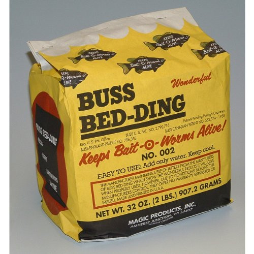 MAGIC Buss Worm Bedding 30 lb Bag Odorless Recycled Paper Worm Bedding New