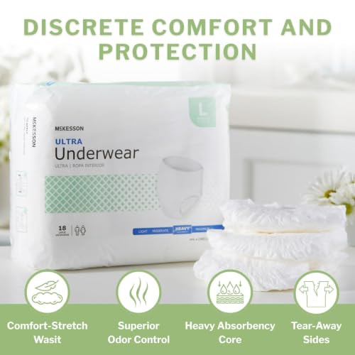 McKesson Ultra Adult Incontinence Underwear Heavy Absorbency 58 in 72 ct New